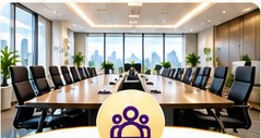 Clean conference room