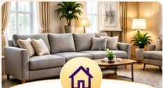 Comfortable clean living room
